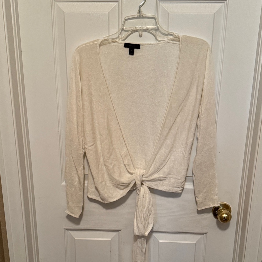 J. Crew Cream Knit Top